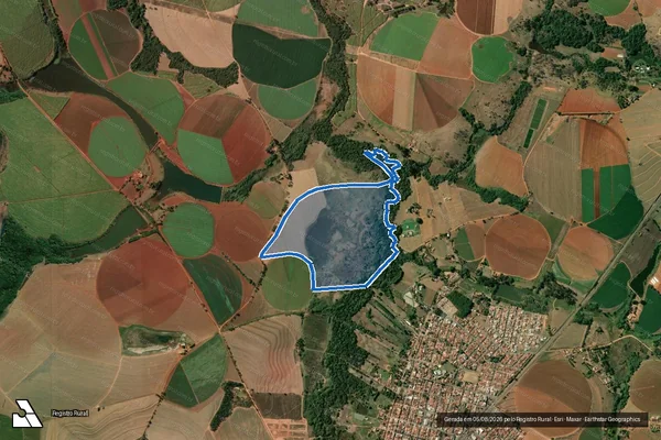 Imagem de satélite de FAZENDA HERANÇA DA BARRA - M 18966 - 18.633 em Itobi - SP