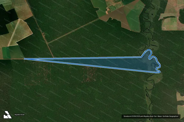 Imagem de satélite de Fazenda Vale do Peixe - Parte 1 em Tabaporã - MT