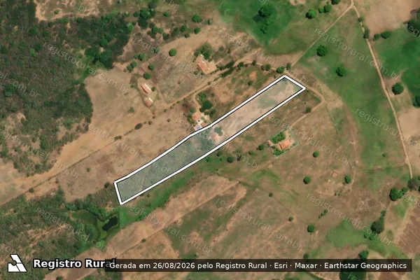Imagem de satélite de SITIO JENIPAPO - GLEBA A em Itaporanga - PB