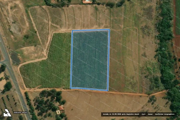 Imagem de satélite de Estância BV - Gleba C em Cajuru - SP