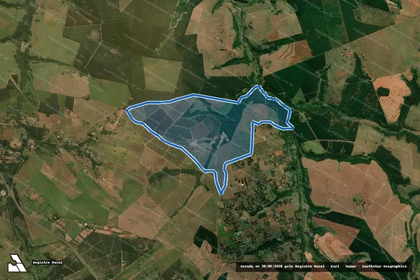 Imagem de satélite de Fazenda Agua Parada - Gleba A em Bauru - SP