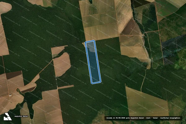 Imagem de satélite de FAZENDA SANTA TEREZINHA - LOTE 370-C DA QUADRA N° 06 - MATR 260 em Feliz Natal - MT