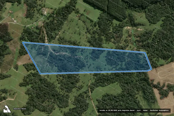 Imagem de satélite de FAZENDA DOS CARDOSOS - FAZENDA DOS CARDOSOS em Palmeira - SC