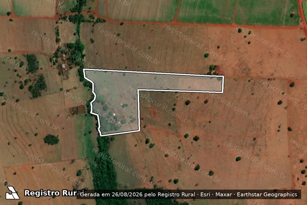 Imagem de satélite de Fazenda Cerradão - GLEBA 2 em Frutal - MG