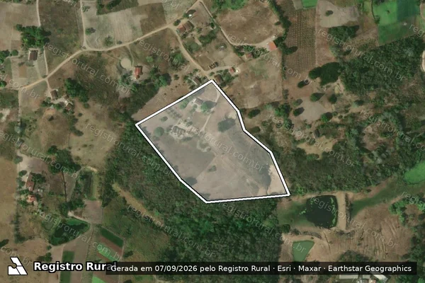Imagem de satélite de SITIO CAMUCA - Parte 1 em São Sebastião de Lagoa de Roça - PB