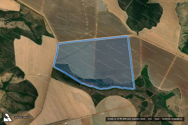 Imagem de satélite de FAZENDA ARARAS em Luziânia - GO