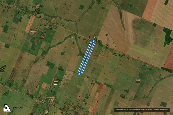 Imagem de satélite de LOTE 38 E PARTE DO LOTE 40 DA QUADRA 37 DO N.C.D. - PARCELA 02 em Glória de Dourados - MS
