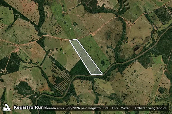 Imagem de satélite de FAZENDA SANTA LÚCIA - GLEBA 3 em Aquidauana - MS
