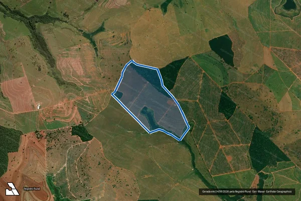 Imagem de satélite de Fazenda São Sebastião - Parcela 1 em Iacanga - SP