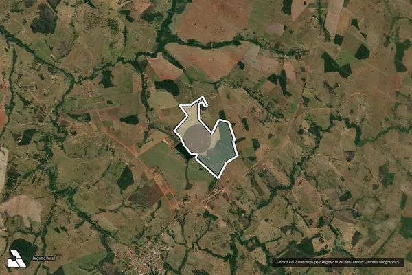 Imagem de satélite de FAZENDA LAGO AZUL - Parte 1 em Firminópolis - GO