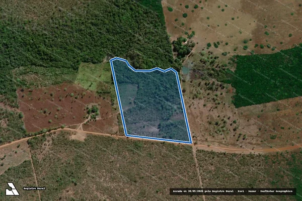 Imagem de satélite de Fazenda Deus Te Ajude, Parte do Lote 01, Gleba ?A?, do Loteamento Araguacema, 11ª etapa - Parte 3 ? Abreulândia em Abreulândia - TO