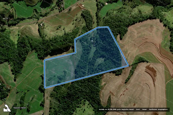 Imagem de satélite de Parte do Lote Rural n° 15 - Sítio Alonso em Chopinzinho - PR