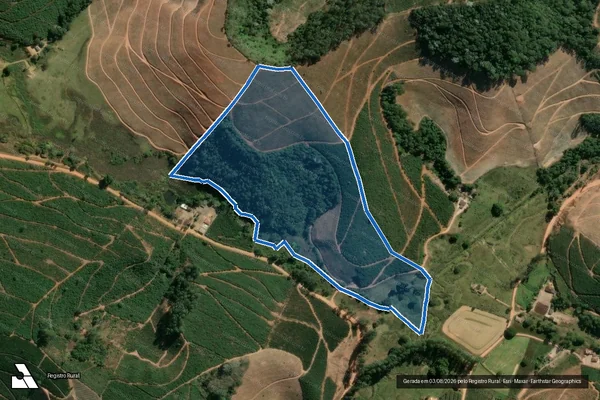 Imagem de satélite de Fazenda S.C.4 - PARCELA 02 em Durandé - MG