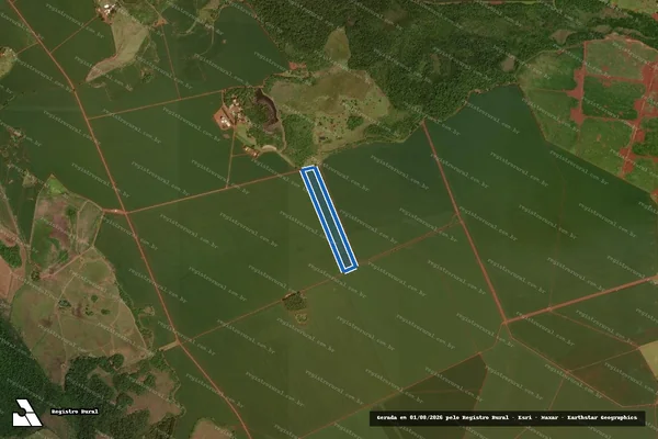 Imagem de satélite de Fazenda Olho D água - Parcela 1 - B em Maracaju - MS
