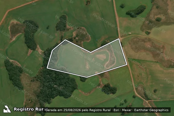 Imagem de satélite de Faz. Stil - Matrícula 46106 em Muitos Capões - RS