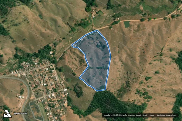 Imagem de satélite de FAZENDA DAS FLORES - FAZENDA DAS FLORES ? GLEBA 01 em Açucena - MG