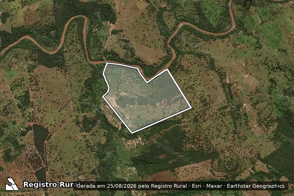 Imagem de satélite de Fazenda Belo Horizonte - Gleba C em Guiratinga - MT