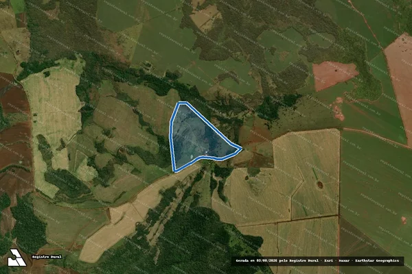 Imagem de satélite de Chácara São Miguel - Parte 1 em Maracaju - MS