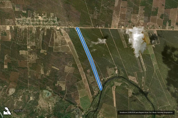 Imagem de satélite de Fazenda Extrema/Gleba B - 02 em Santa Rita de Cássia - BA