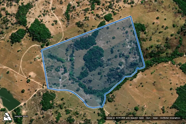 Imagem de satélite de FAZENDA BURITI e ESTÃNCIA ESPERANÇA - GLEBA 01 em Rubiataba - GO