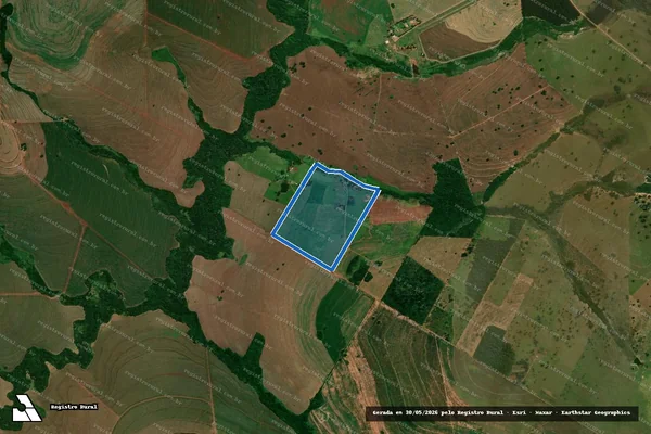 Imagem de satélite de Sitio Arapongas - Parte 1 em Juti - MS