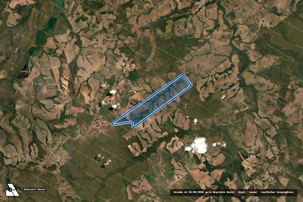 Imagem de satélite de Fazenda Ouro Branco-I - Parte 1 em Campinápolis - MT