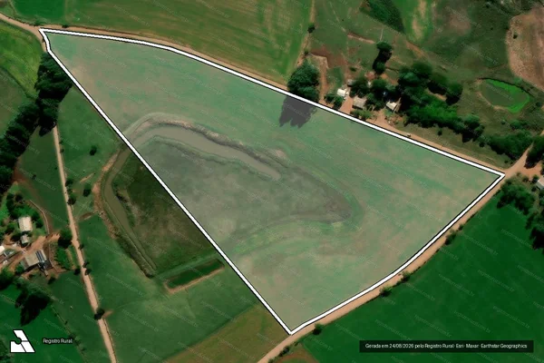 Imagem de satélite de PA Fazenda do Sobrado / Lote 21B - Lote 21B em Pinhal Grande - RS