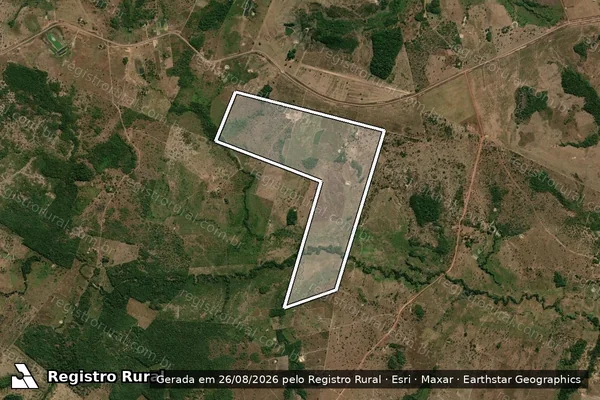 Imagem de satélite de FAZENDA ALVES - Fazenda Alves em Floresta do Araguaia - PA