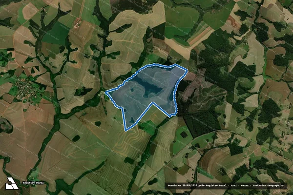Imagem de satélite de Fazenda Asa Branca em Peabiru - PR