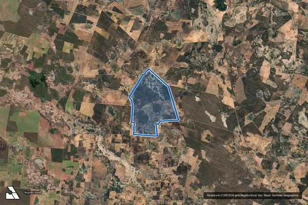 Imagem de satélite de FAZENDA ESPIRITO SANTO - Parcela 01 em Palmas de Monte Alto - BA