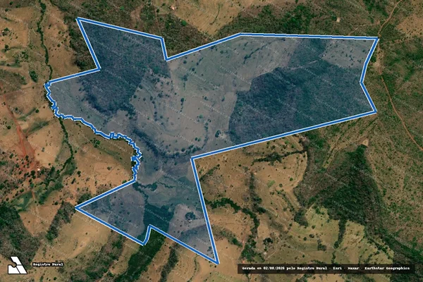 Imagem de satélite de LOTES 66-A, 66-C e 184-A DO LOTEAMENTO PALMEIRAS - Parte 1 em Ponte Alta do Tocantins - TO