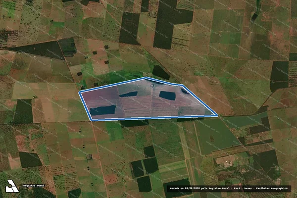 Imagem de satélite de Fazenda Santa Rita de Cássia - Fazenda Santa Rita de Cássia em Terenos - MS