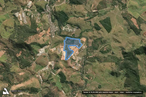 Imagem de satélite de Cachoeira Grande - GLEBA 02 em Castelo - ES