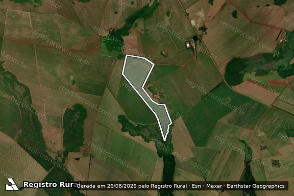 Imagem de satélite de Fazenda Curicaca ? Parte II - A em Maracaju - MS