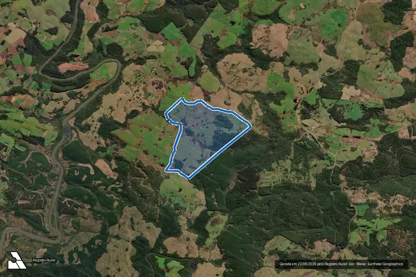 Imagem de satélite de FAZENDA NOSSA SENHORA DO GUARDA MOR - 9184 - Parte 2 em Curitibanos - SC