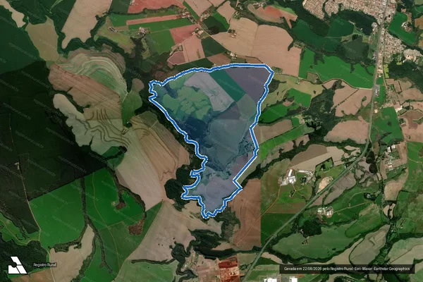 Imagem de satélite de Fazenda Aliança - Parcela 1 em Carambeí - PR