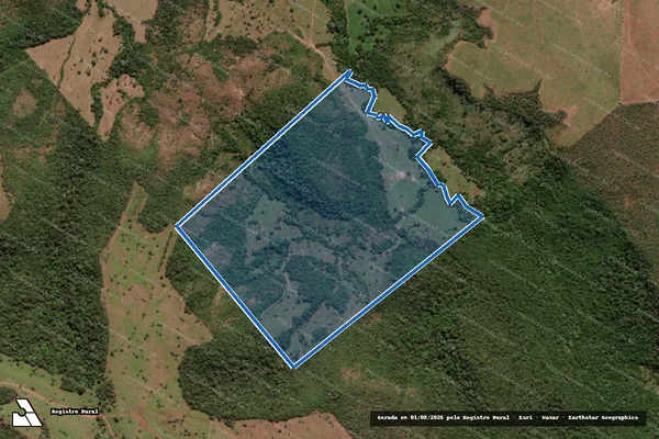 Imagem de satélite de Parte do Lote 20 do Loteamento São Jorge Gleba 02 - 002 em Paraíso do Tocantins - TO