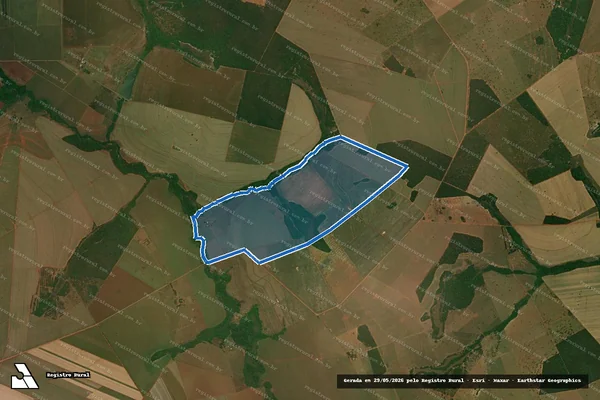 Imagem de satélite de Fazenda Vaca Branca ? Gleba A - Quinhão nº 01 em Nova Alvorada do Sul - MS
