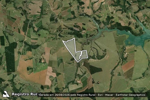 Imagem de satélite de SÍTIO PARAIZO I - GLEBA A em Carlópolis - PR