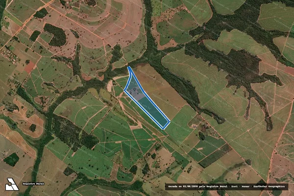 Imagem de satélite de SITIO DOIS IRMAOS ? LOTE B - GLEBA 02 em Fernandópolis - SP