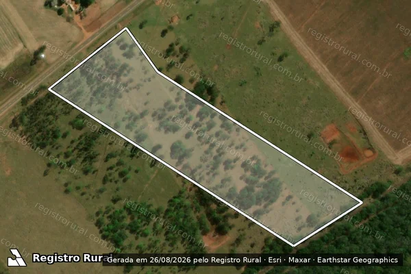 Imagem de satélite de P. A. Itamarati II (Gleba D) - Lote Societário 126 em Ponta Porã - MS