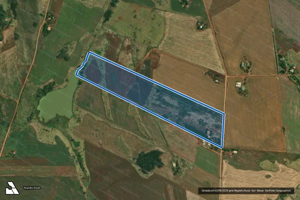 Imagem de satélite de Lote 190 ? Projeto de Assentamento Eli Vive I - LOTE 190 em Londrina - PR