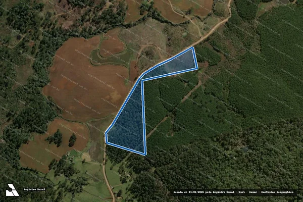 Imagem de satélite de Lote Rural  - Parcela 02 em General Carneiro - PR
