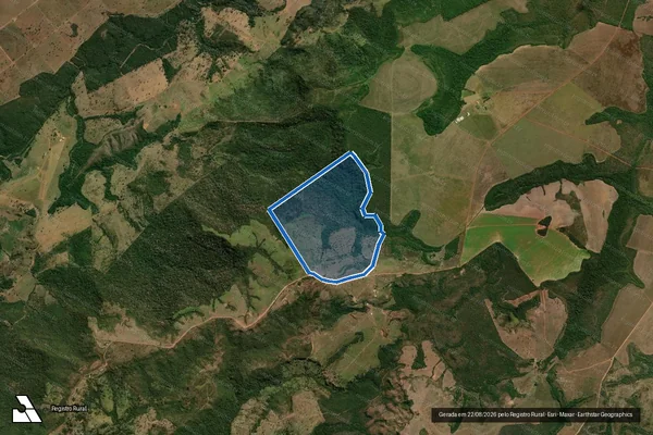 Imagem de satélite de Fazenda Santa Carmem II - Parte 1 em Poxoréu - MT
