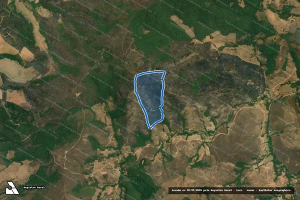 Imagem de satélite de SÍTIO SERRA MÃO  - GLEBA-01 em Andrelândia - MG