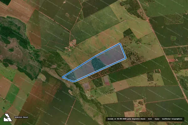 Imagem de satélite de Fazenda Santa Rita VII - em Terenos - MS