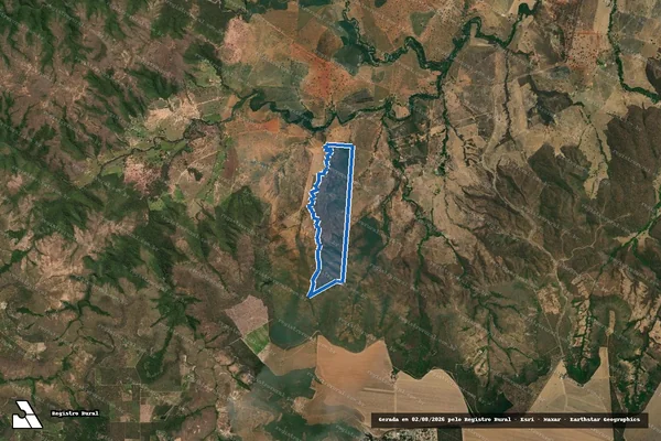 Imagem de satélite de FAZENDA PÉ DA SERRA - Gleba 02 em Buritis - MG