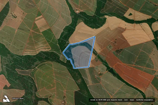 Imagem de satélite de Fazenda São Francisco - Fazenda São Francisco do Rosario em Itápolis - SP
