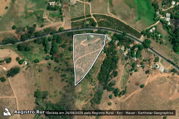 Imagem de satélite de SÍTIO PONTE DA BRAÚNA - Parte 2 em Alegre - ES