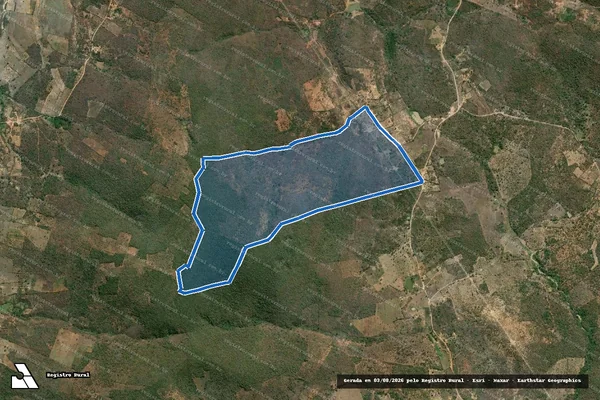 Imagem de satélite de FAZENDA VARGEM REDONDA - Parte 1 em Mirante - BA